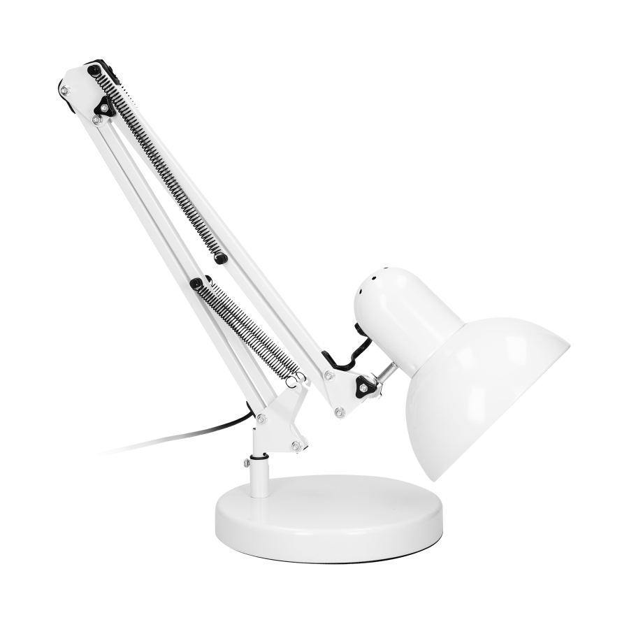 DEON desk lamp, 10W, E27, high, steel, white